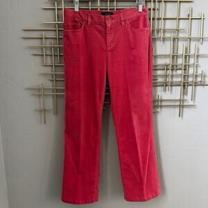 Talbots Womens 4P Pink Corduroy Pants Signature Boot Cut Stretch 5 Pocket